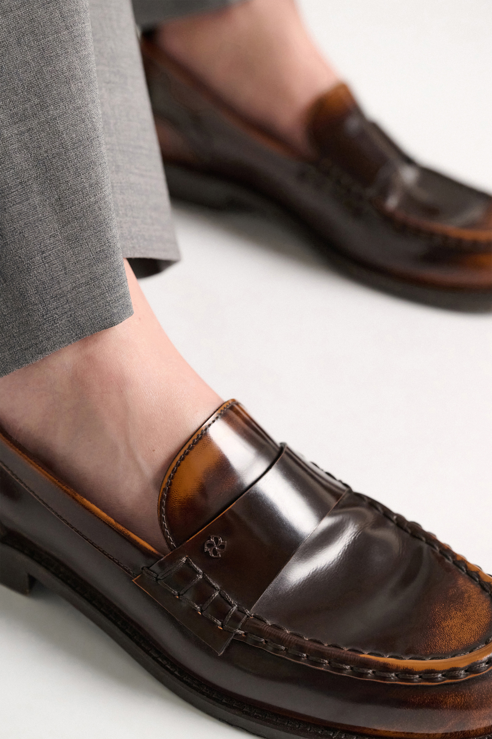 Dorothee Schumacher Brush-off boxcalf loafers brown brush off