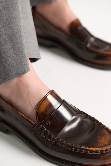 Dorothee Schumacher Brush-off boxcalf loafers brown brush off