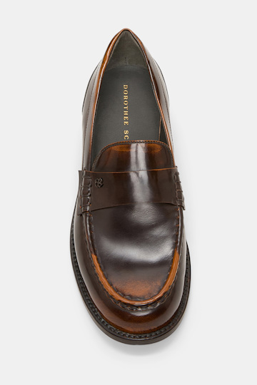 Dorothee Schumacher Brush-off boxcalf loafers brown brush off
