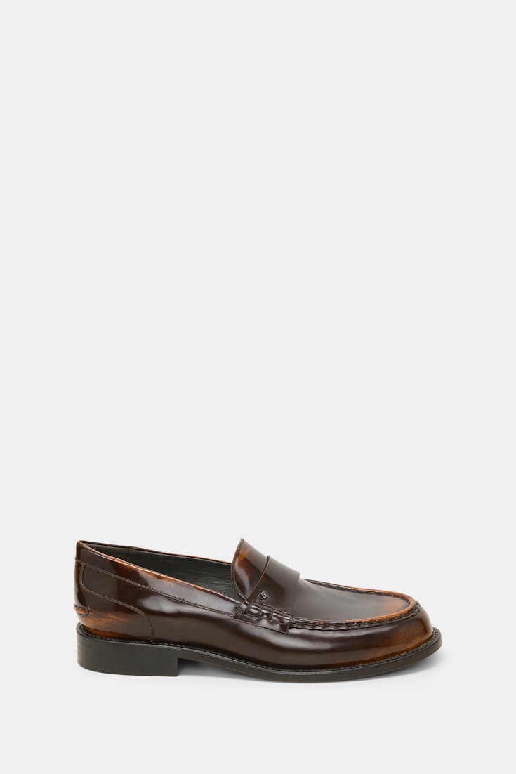 Dorothee Schumacher Brush-off boxcalf loafers brown brush off