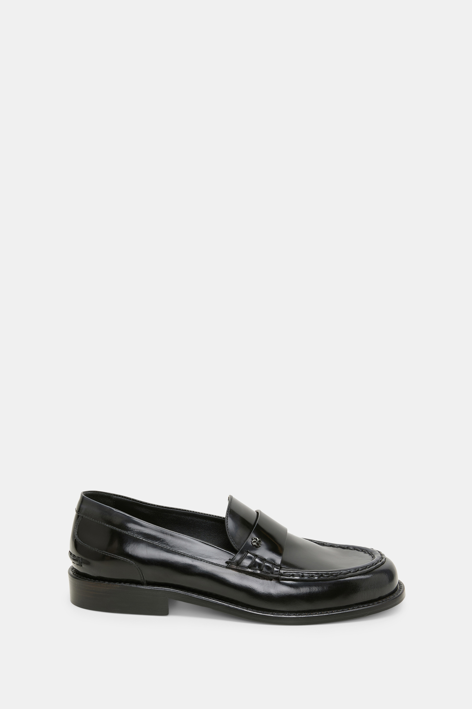 Dorothee Schumacher Loafer aus gebürstetem Leder black