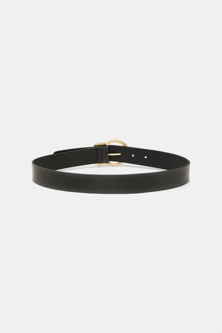 Dorothee Schumacher Brushed boxcalf belt grey brush off