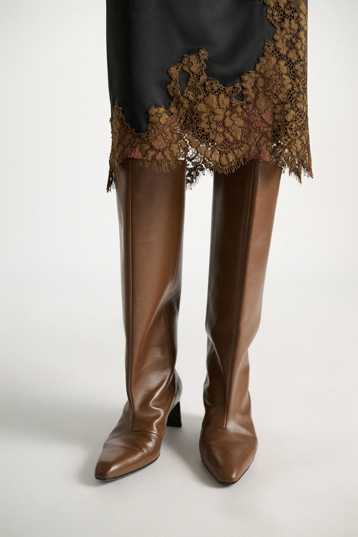 Dorothee Schumacher Tall boots with straight shaft porcini