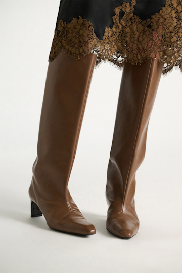 Dorothee Schumacher Tall boots with straight shaft porcini
