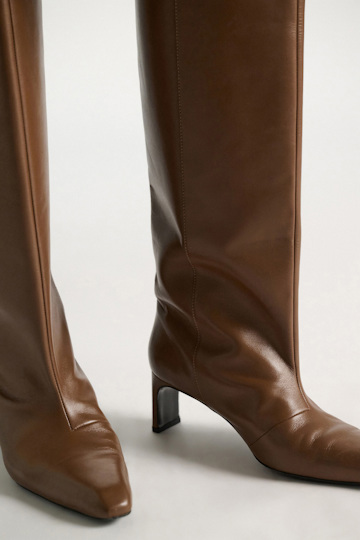 Dorothee Schumacher Tall boots with straight shaft porcini