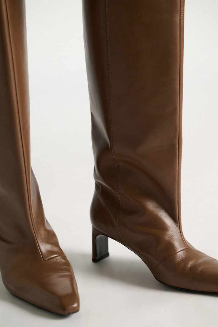 Dorothee Schumacher Tall boots with straight shaft porcini