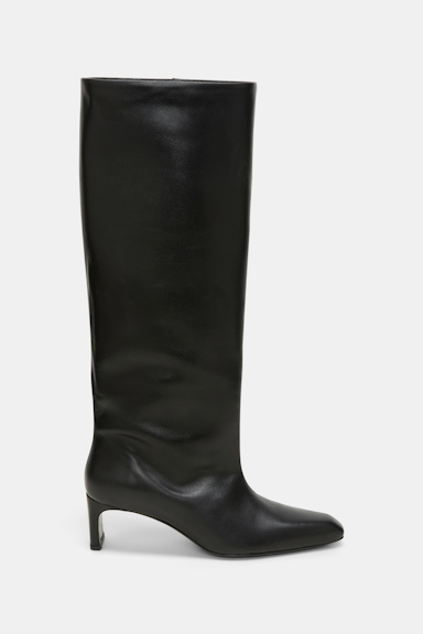 Dorothee Schumacher Hohe Stiefel mit weitem Schaft aus Leder black