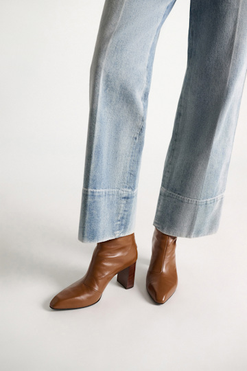 Dorothee Schumacher Calf leather ankle boots hazelnut