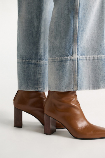 Dorothee Schumacher Calf leather ankle boots hazelnut