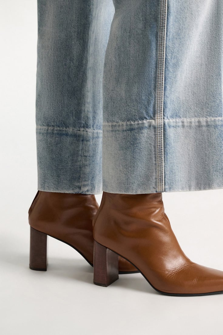 Dorothee Schumacher Calf leather ankle boots hazelnut