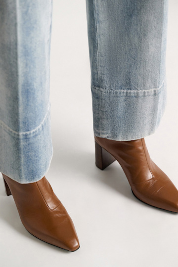 Dorothee Schumacher Calf leather ankle boots hazelnut