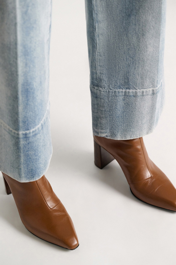 Dorothee Schumacher Calf leather ankle boots hazelnut