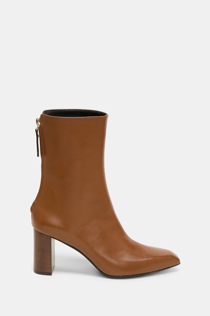 Dorothee Schumacher Calf leather ankle boots hazelnut