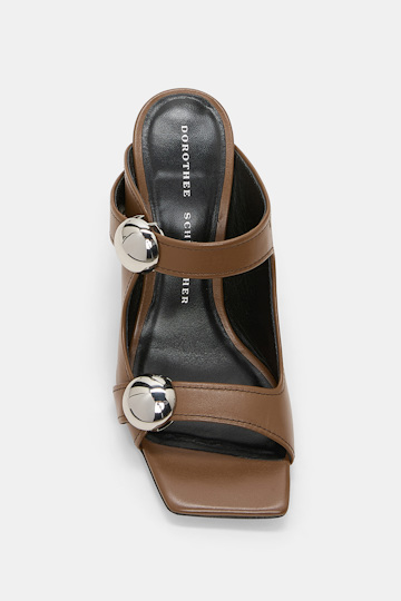 Dorothee Schumacher Sandals with oversized studs porcini