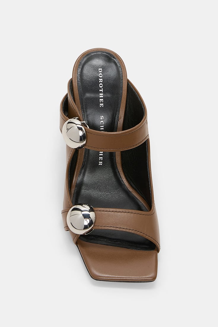 Dorothee Schumacher Sandals with oversized studs porcini