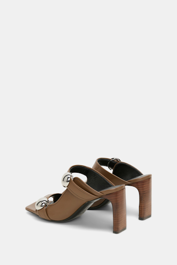 Dorothee Schumacher Sandals with oversized studs porcini