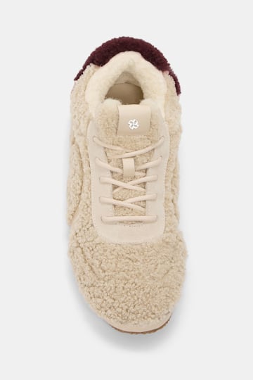 Dorothee Schumacher Shearling sneakers cream