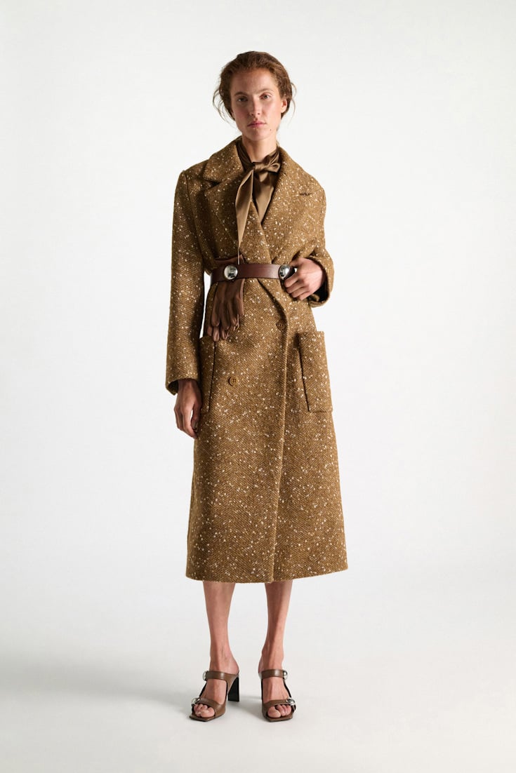 Dorothee Schumacher Leather belt with moveable studs cinnamon