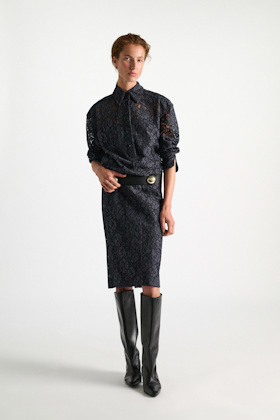 Dorothee Schumacher Leather belt with moveable studs black