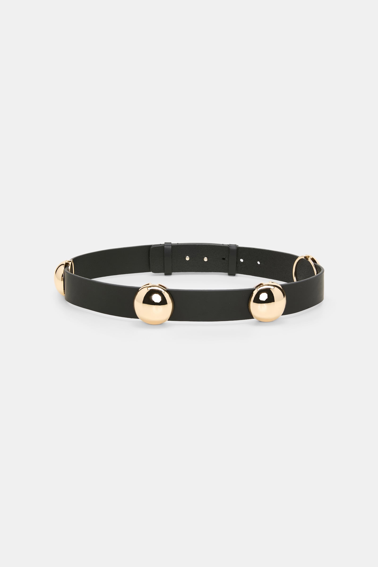 Dorothee Schumacher Leather belt with moveable studs black