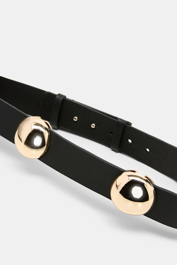 Dorothee Schumacher Leather belt with moveable studs black