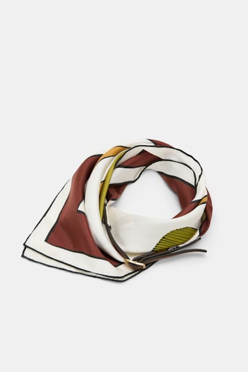 Dorothee Schumacher Styling Piece im Signature Print Brown Ribbon scarf