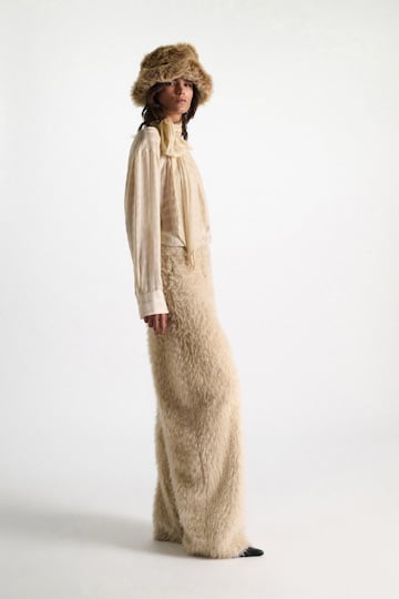 Dorothee Schumacher Lamb fur bucket hat saffron