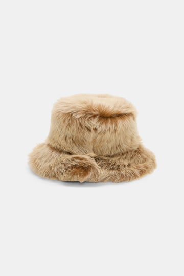 Dorothee Schumacher Lamb fur bucket hat saffron