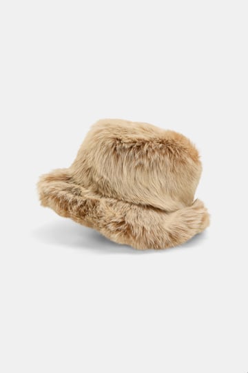 Dorothee Schumacher Lamb fur bucket hat saffron
