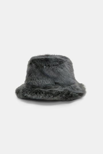 Dorothee Schumacher Lamb fur bucket hat anthracite