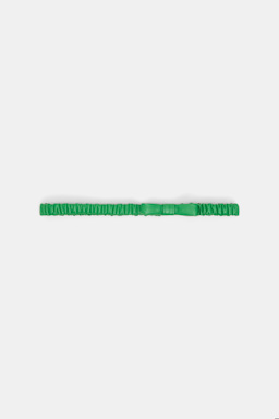 Dorothee Schumacher Stretchy bow belt in Nappa leather wasabi