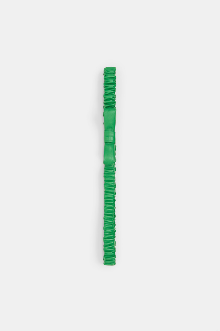 Dorothee Schumacher Dehnbarer elastischer Gürtel mit Schleife wasabi