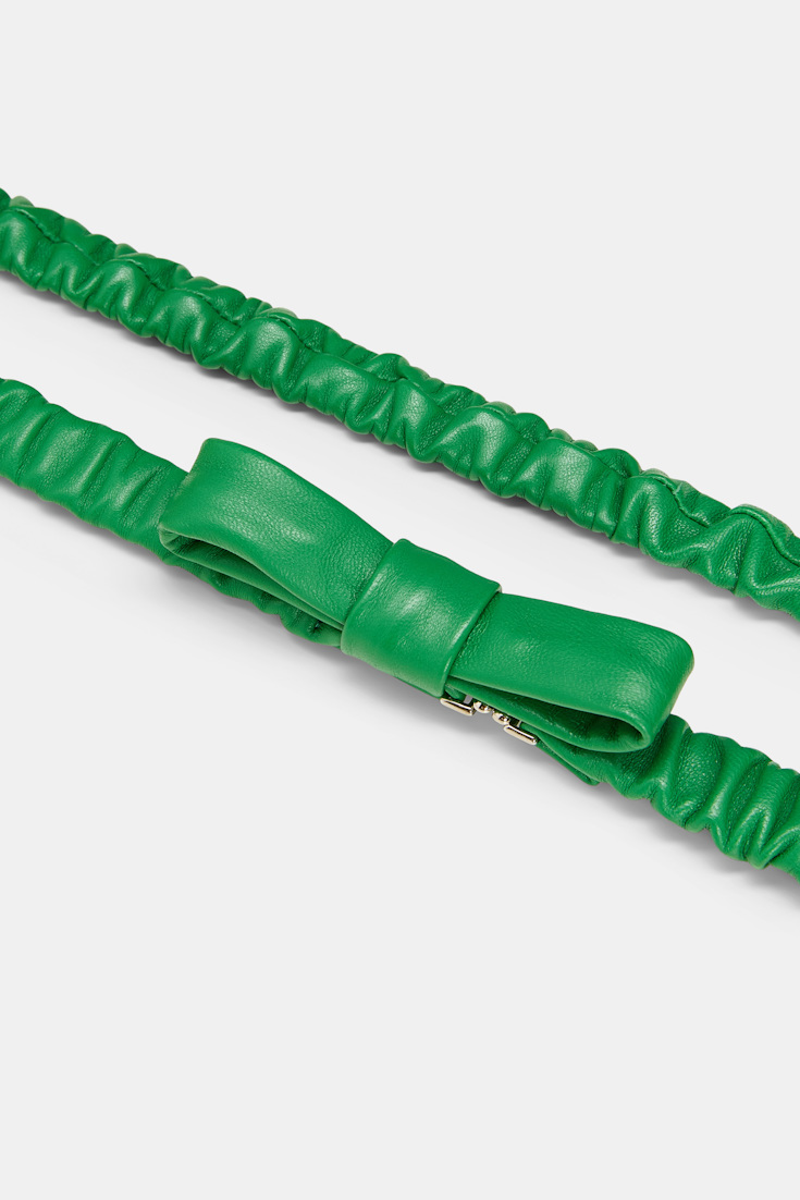 Dorothee Schumacher Dehnbarer elastischer Gürtel mit Schleife wasabi