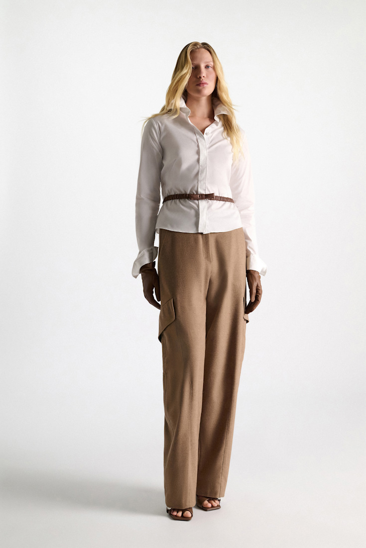 Dorothee Schumacher Dehnbarer elastischer Gürtel mit Schleife hazelnut