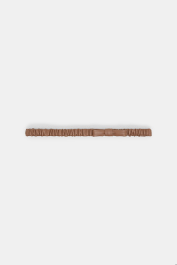Dorothee Schumacher Dehnbarer elastischer Gürtel mit Schleife hazelnut