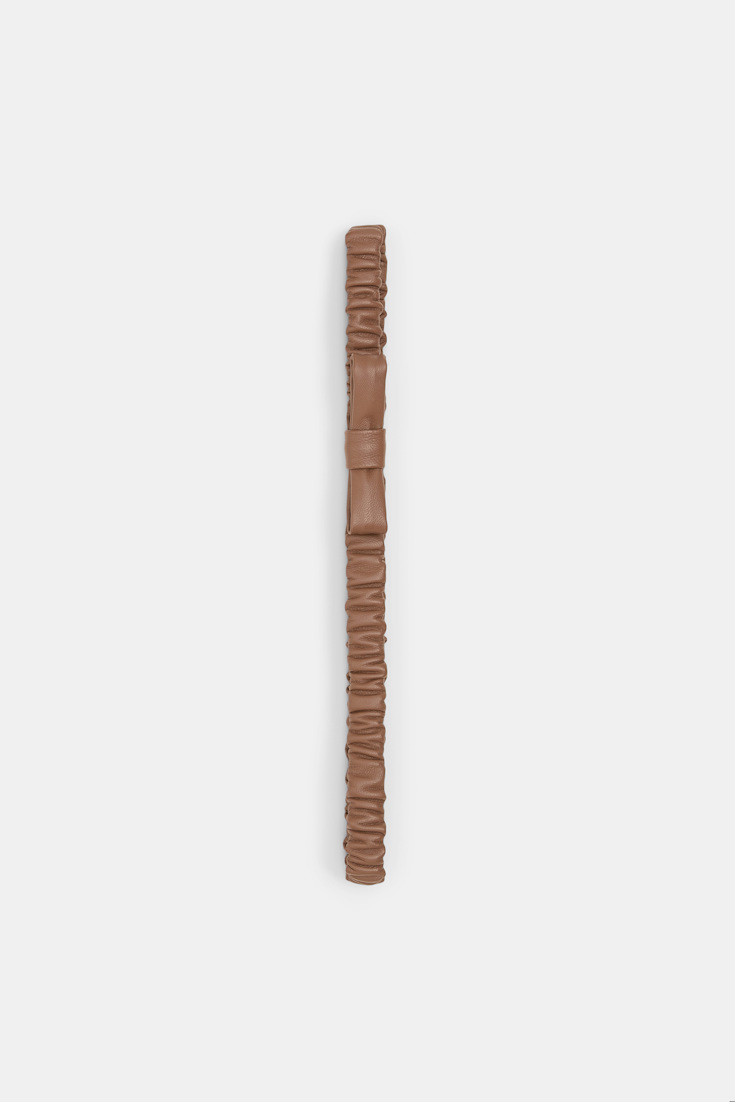 Dorothee Schumacher Dehnbarer elastischer Gürtel mit Schleife hazelnut