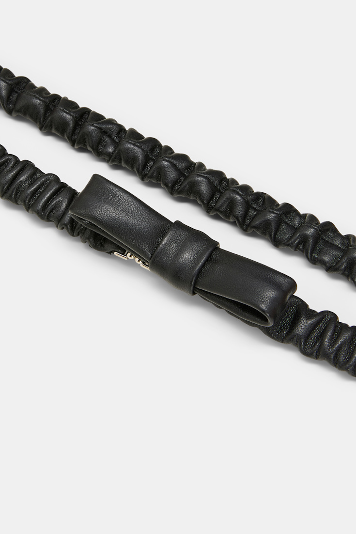 Dorothee Schumacher Dehnbarer elastischer Gürtel mit Schleife black