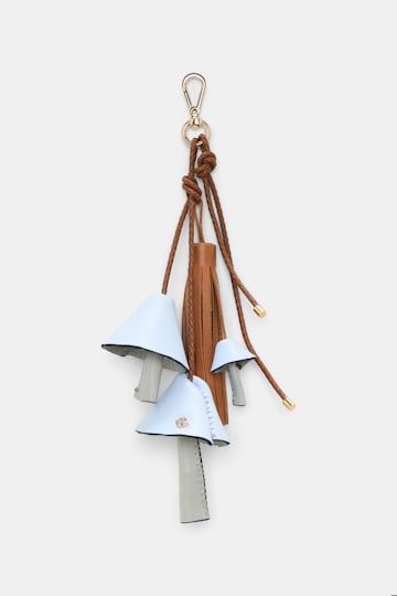 Dorothee Schumacher Handmade leather mushroom styling accessory blue tan mix