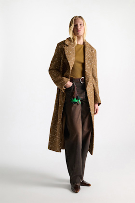 Dorothee Schumacher Handgefertigtes Styling-Accessoire aus Leder green brown patch