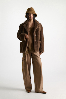 Dorothee Schumacher Lambskin gloves hazelnut
