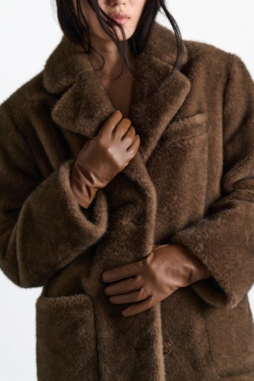 Dorothee Schumacher Lambskin gloves hazelnut