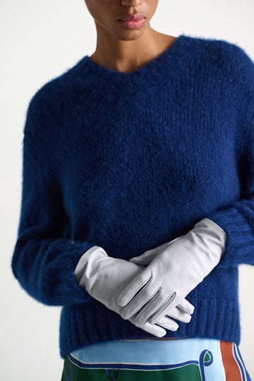 Dorothee Schumacher Lambskin gloves winter blue
