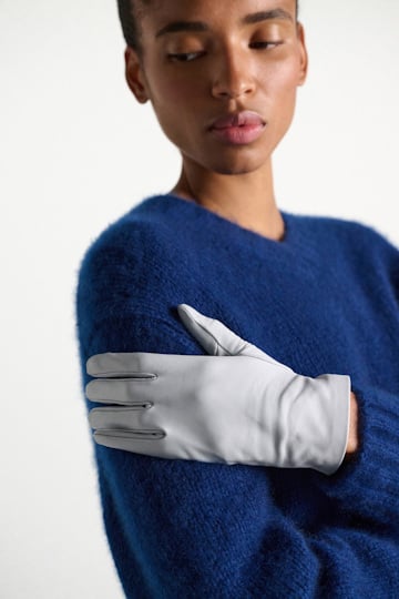 Dorothee Schumacher Lambskin gloves winter blue