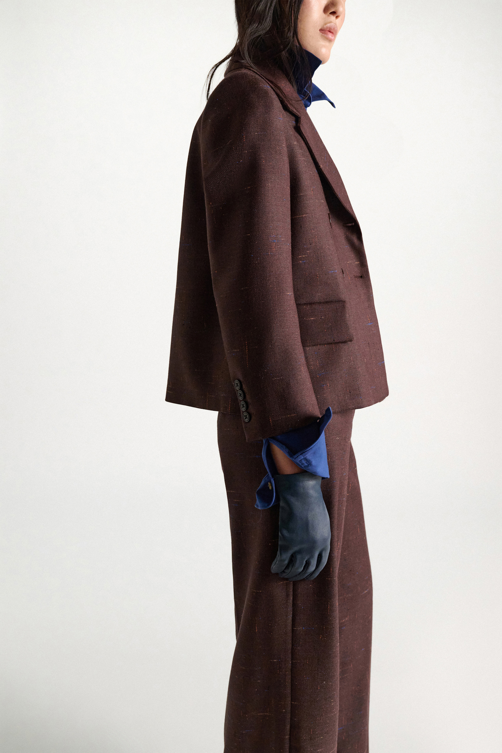 Dorothee Schumacher Lambskin gloves dark cloud