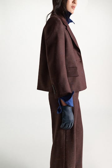 Dorothee Schumacher Lambskin gloves dark cloud