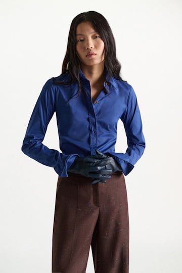 Dorothee Schumacher Lambskin gloves dark cloud