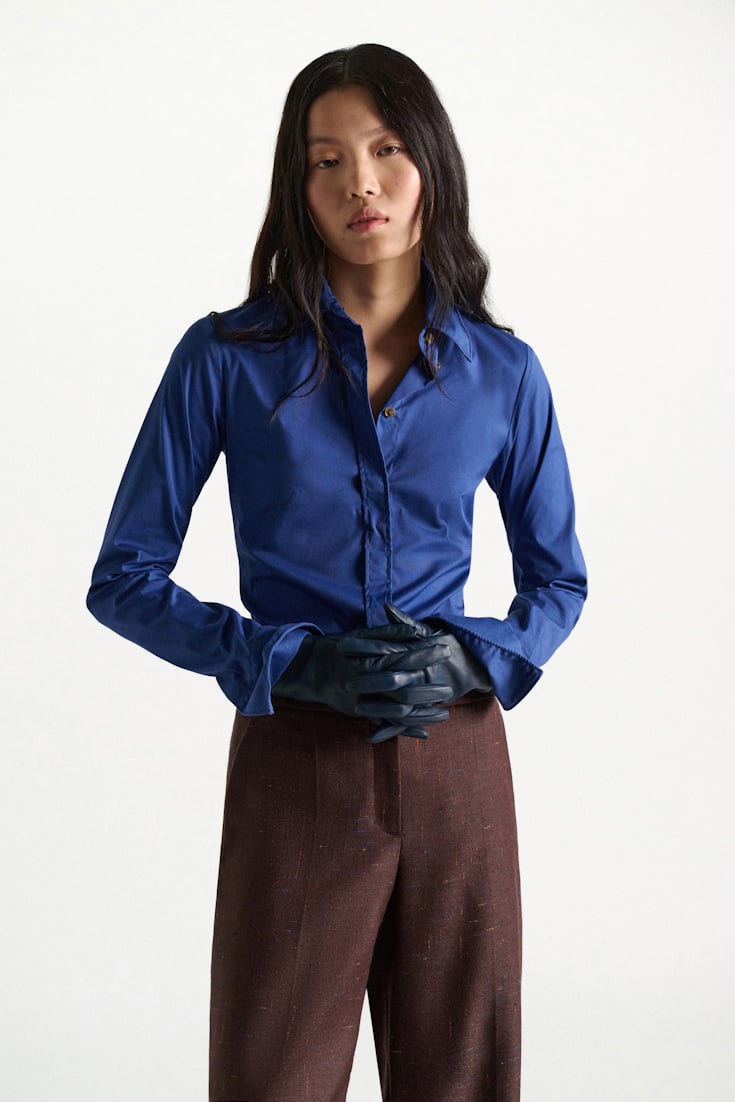 Dorothee Schumacher Lambskin gloves dark cloud