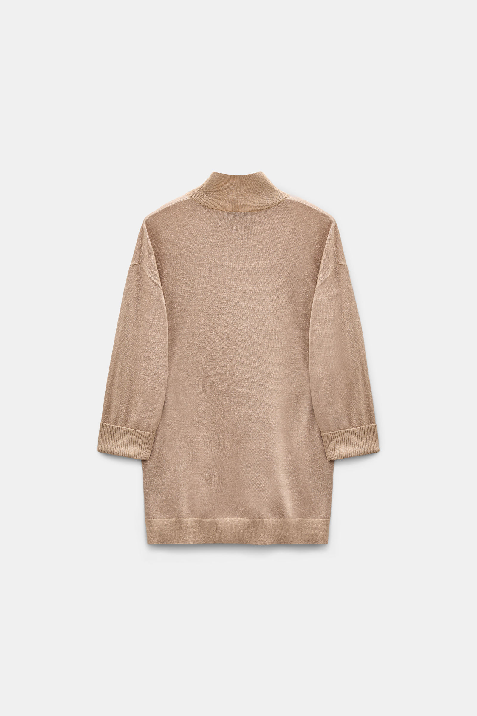 Dorothee Schumacher Rollkragenpullover aus Lurex-Merino-Mix almond Product Detail View