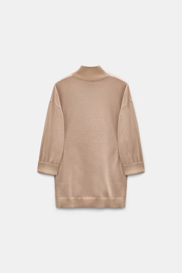 Dorothee Schumacher Lurex-Merino turtleneck pullover almond Product Detail View