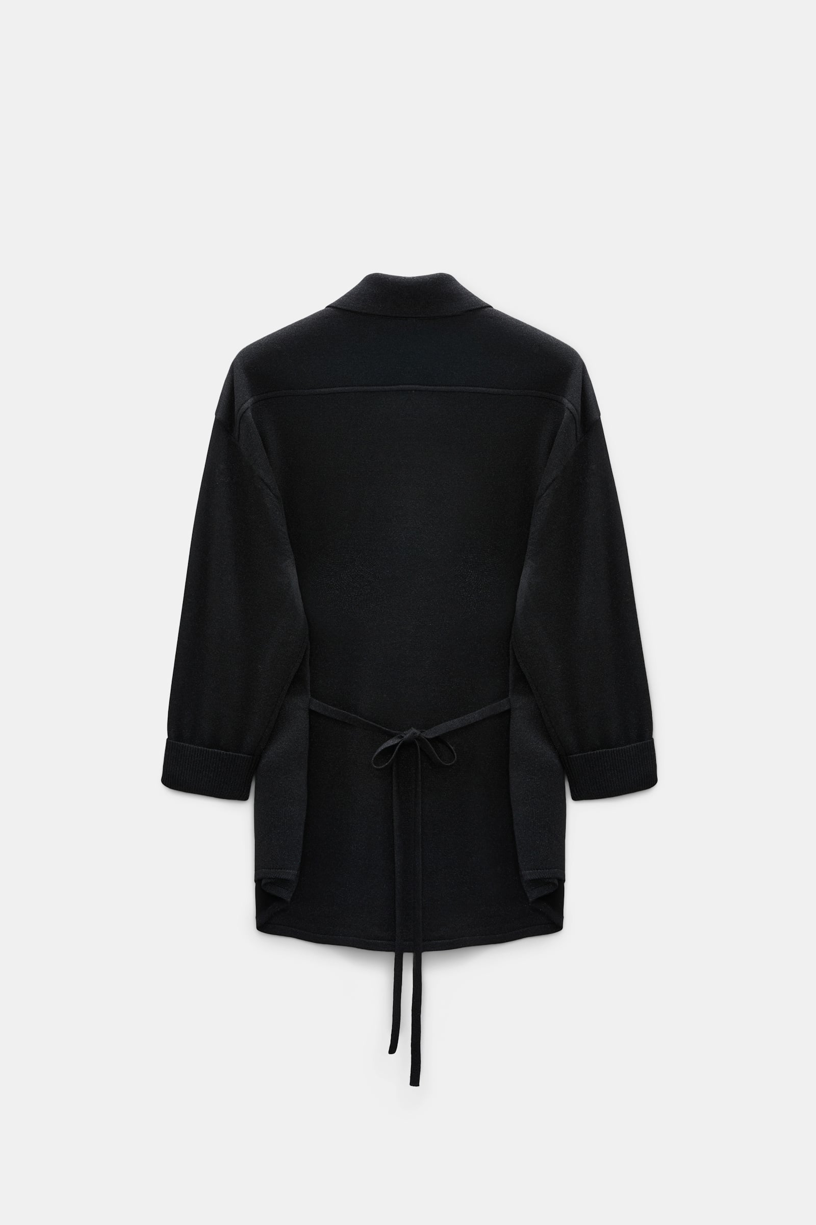 Dorothee Schumacher Strickcardigan aus Lurex-Merino-Mix vinyl black Product Detail View